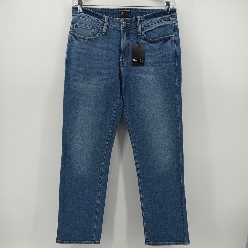 Primitive Skateboarding Dale Straight Jeans Mens 32x30 Medium Wash Blue Denim